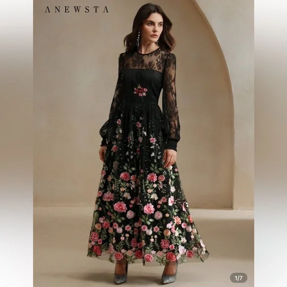 Anewsta Women Elegant Vacation Floral - Picture 1 of 10